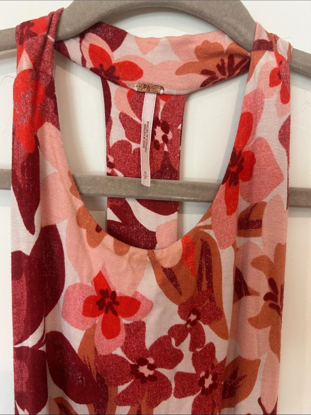 Free People Pink Floral Backless Maxi Dress - Picture 5 of 6